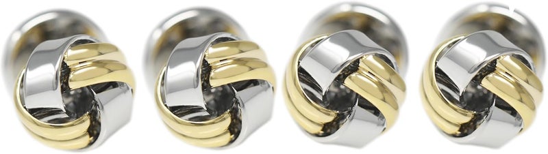 MENDEPOT Men Formal Wear Dress Shirt Cufflinks And Studs Set With Box Wedding Groom Groomsmen Gift - Image 5